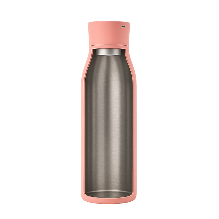 Botella Inteligente UV Autolimpiante TAWO® 750ml Rosado | Acero Inoxidable 316L 5