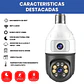 Cámara Ampolleta WiFi Full HD Doble Lente y Visión 360° Motorizada Jortan JT-9696 - Miniatura 6