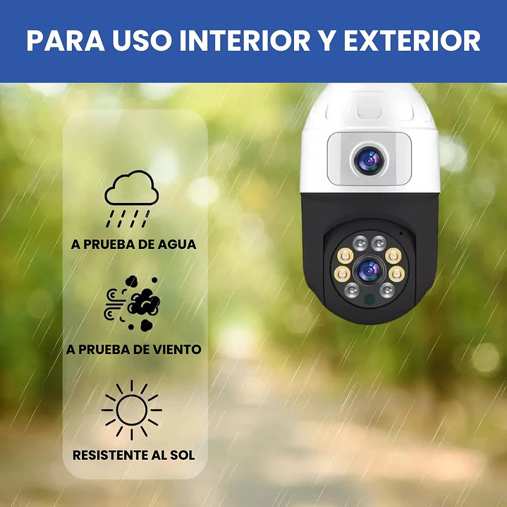 Cámara Ampolleta WiFi Full HD Doble Lente y Visión 360° Motorizada Jortan JT-9696 8