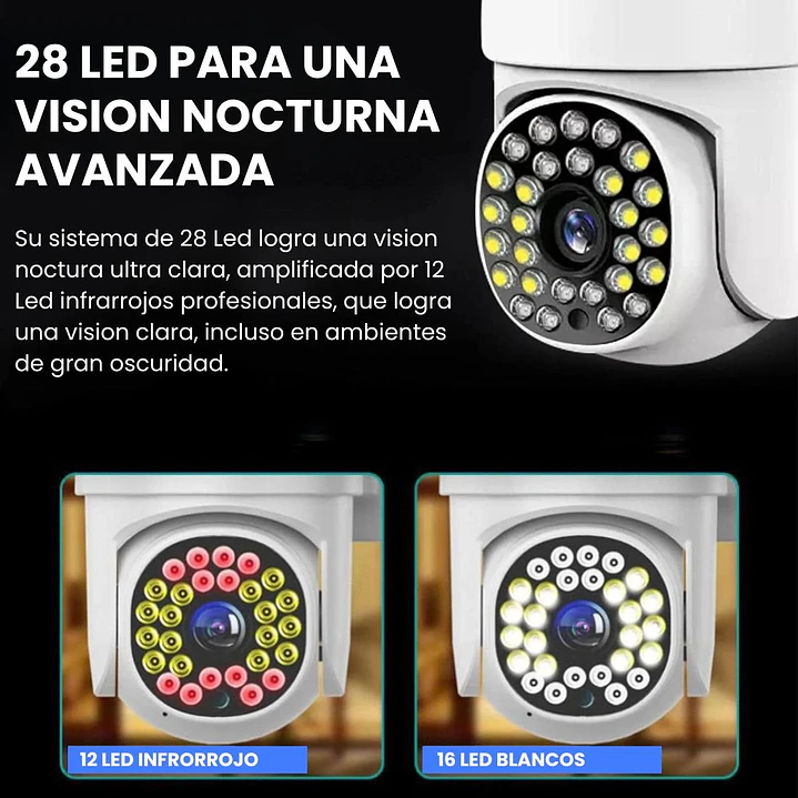 Cámara de Seguridad Exterior Full HD WiFi Visión Nocturna y Audio Bidireccional Jortan JT-8161QJ 4