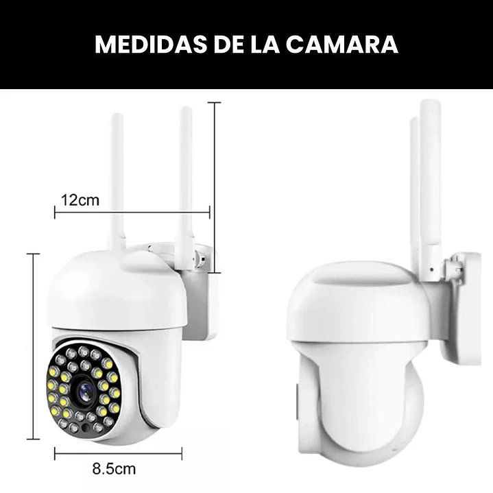 Cámara de Seguridad Exterior Full HD WiFi Visión Nocturna y Audio Bidireccional Jortan JT-8161QJ 7