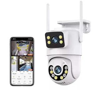 Cámara de Seguridad Exterior WiFi 4MP Doble Lente y Visión Nocturna Jortan JT-8698Pro