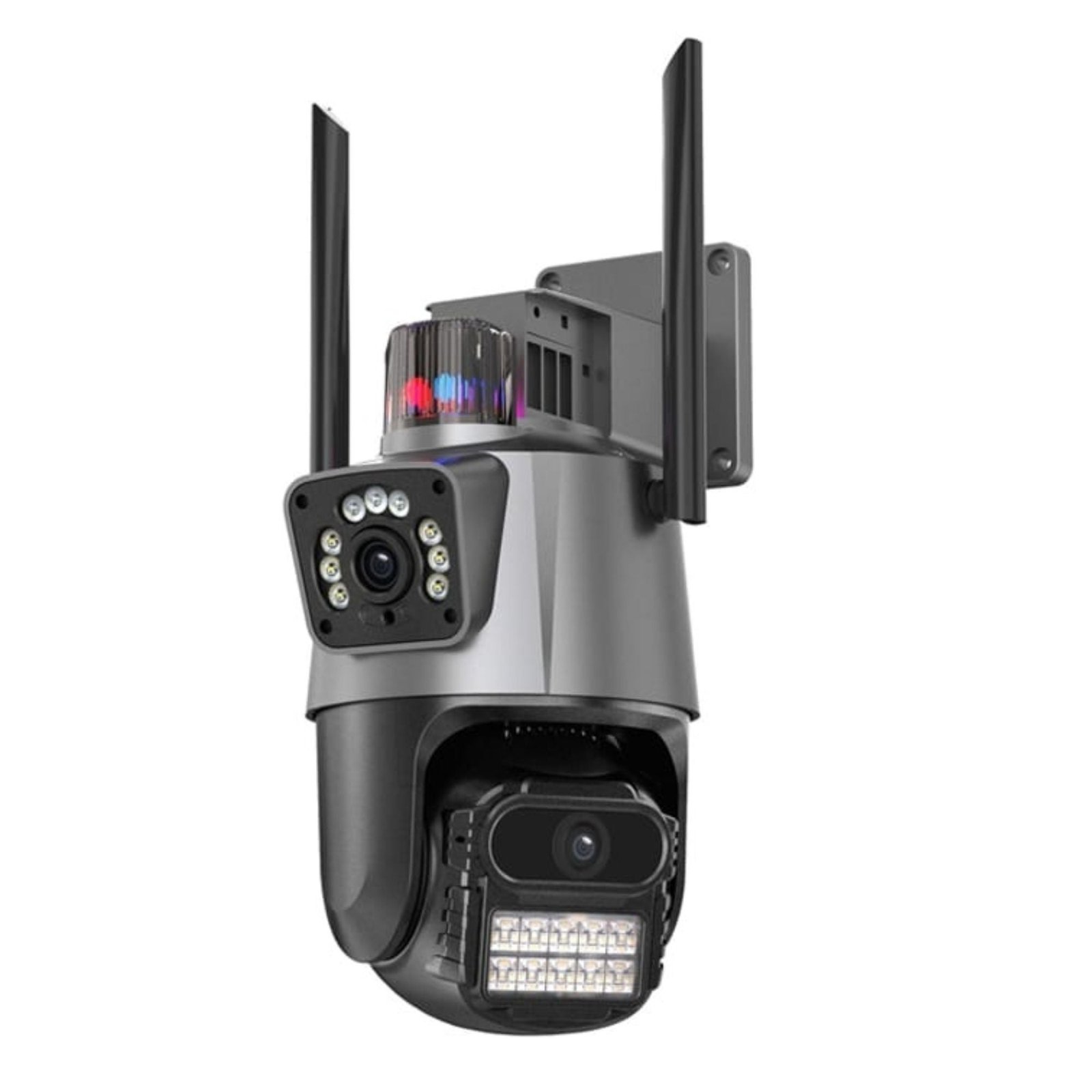 Cámara de Seguridad Exterior WiFi 8MP Doble Lente y Visión Nocturna Jortan JT-9687 Pro