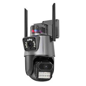 Cámara de Seguridad Exterior WiFi 8MP Doble Lente y Visión Nocturna Jortan JT-9687 Pro