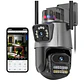 Cámara de Seguridad Exterior WiFi 8MP Doble Lente y Visión Nocturna Jortan JT-9687 Pro - Miniatura 3