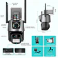 Cámara de Seguridad Exterior WiFi 8MP Doble Lente y Visión Nocturna Jortan JT-9687 Pro - Miniatura 4