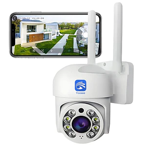 Cámara de Seguridad Exterior WiFi Full HD Visión Nocturna y Detección de Movimiento Jortan JT-8160QJ