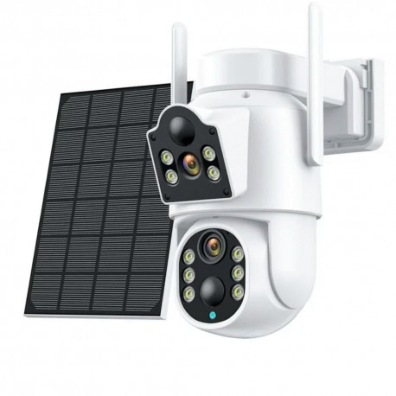 Cámara Solar WiFi 3MP Doble Lente PTZ y Visión Nocturna Jortan JT-8699T
