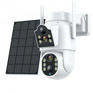 Cámara Solar WiFi 3MP Doble Lente PTZ y Visión Nocturna Jortan JT-8699T