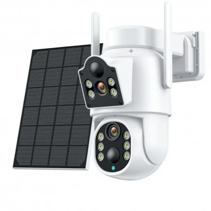 Cámara Solar WiFi 3MP Doble Lente PTZ y Visión Nocturna Jortan JT-8699T 1