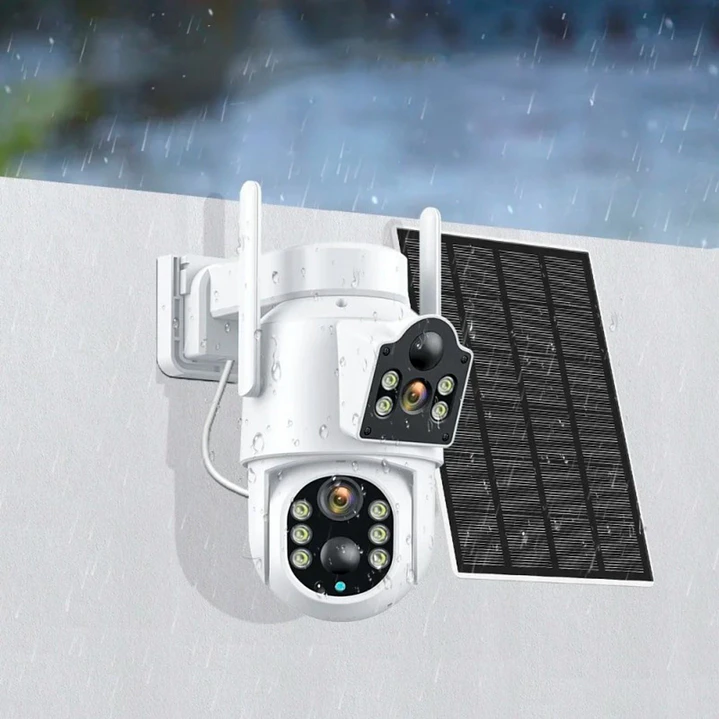 Cámara Solar WiFi 3MP Doble Lente PTZ y Visión Nocturna Jortan JT-8699T 3