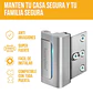 Cerradura de Seguridad Refuerzo para Puerta Picaporte Seguridad Plateado - Miniatura 3