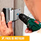Cerradura de Seguridad Refuerzo para Puerta Picaporte Seguridad Plateado - Miniatura 6