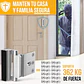 Cerradura Refuerzo Puerta Seguridad Picaporte Pestillo Puerta Principal Negro - Miniatura 2