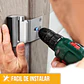 Cerradura Refuerzo Puerta Seguridad Picaporte Pestillo Puerta Principal Negro - Miniatura 3