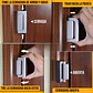 Cerradura Refuerzo Puerta Seguridad Picaporte Pestillo Puerta Principal Negro - Miniatura 5