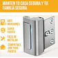 Cerradura Refuerzo Puerta Seguridad Picaporte Pestillo Puerta Principal Negro - Miniatura 7