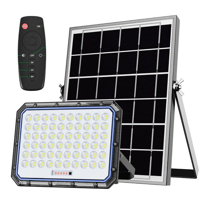 Foco Solar LED Jortan 1000W Exterior IP66 con Panel y Control Remoto 1
