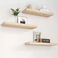 Pack 2 Repisas Flotantes de Madera Estilo Minimalista 40 cm - Miniatura 3