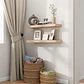 Pack 2 Repisas Flotantes de Madera Estilo Minimalista 40 cm - Miniatura 5