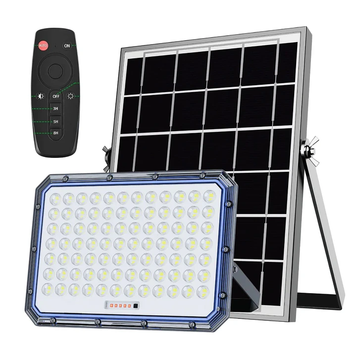 Reflector Solar LED Jortan 2000W Exterior IP66 con Panel y Control Remoto 1
