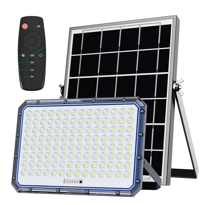 Reflector Solar LED Jortan 3000W Exterior IP66 con Panel y Control Remoto 1
