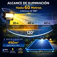 Reflector Solar LED Jortan 3000W Exterior IP66 con Panel y Control Remoto - Miniatura 2