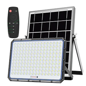 Reflector Solar LED Jortan 5000W Exterior IP66 con Panel y Control Remoto