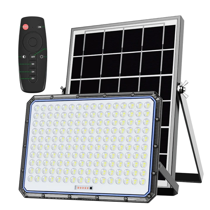Reflector Solar LED Jortan 5000W Exterior IP66 con Panel y Control Remoto 1