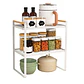 Repisa Organizadora Estilo Nórdico de 2 Niveles Blanca 34 cm - Miniatura 1