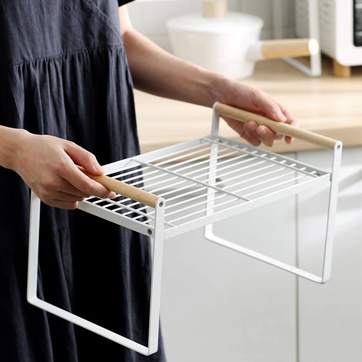 Repisa Organizadora Estilo Nórdico de 2 Niveles Blanca 34 cm 7