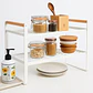 Repisa Organizadora Estilo Nórdico de 2 Niveles Blanca 54 cm - Miniatura 3