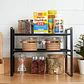 Repisa Organizadora Estilo Nórdico de 2 Niveles Negra 34 cm - Miniatura 3