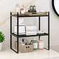 Repisa Organizadora Estilo Nórdico de 2 Niveles Negra 34 cm - Miniatura 4