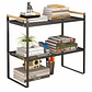 Repisa Organizadora Estilo Nórdico de 2 Niveles Negra 54 cm - Miniatura 2