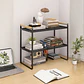 Repisa Organizadora Estilo Nórdico de 2 Niveles Negra 54 cm - Miniatura 4