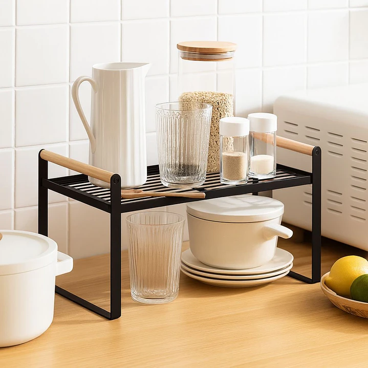 Repisa Organizadora Multiuso Estilo Nórdico Negra 34 cm 2