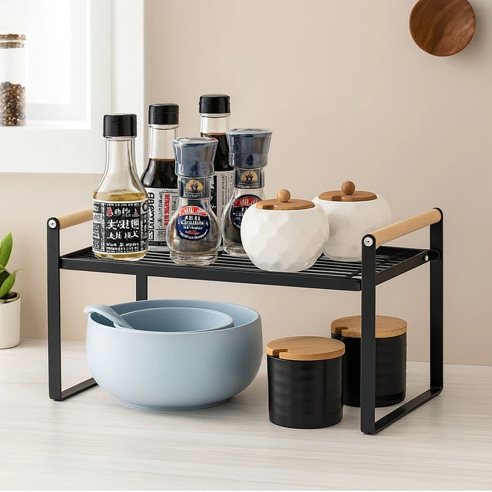 Repisa Organizadora Multiuso Estilo Nórdico Negra 34 cm 6