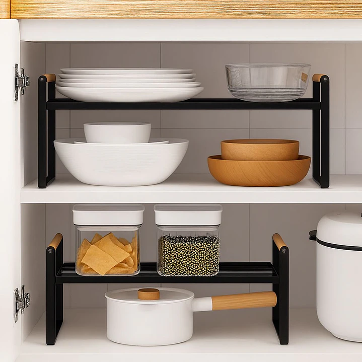 Repisa Organizadora Multiuso Estilo Nórdico Negra 34 cm 8
