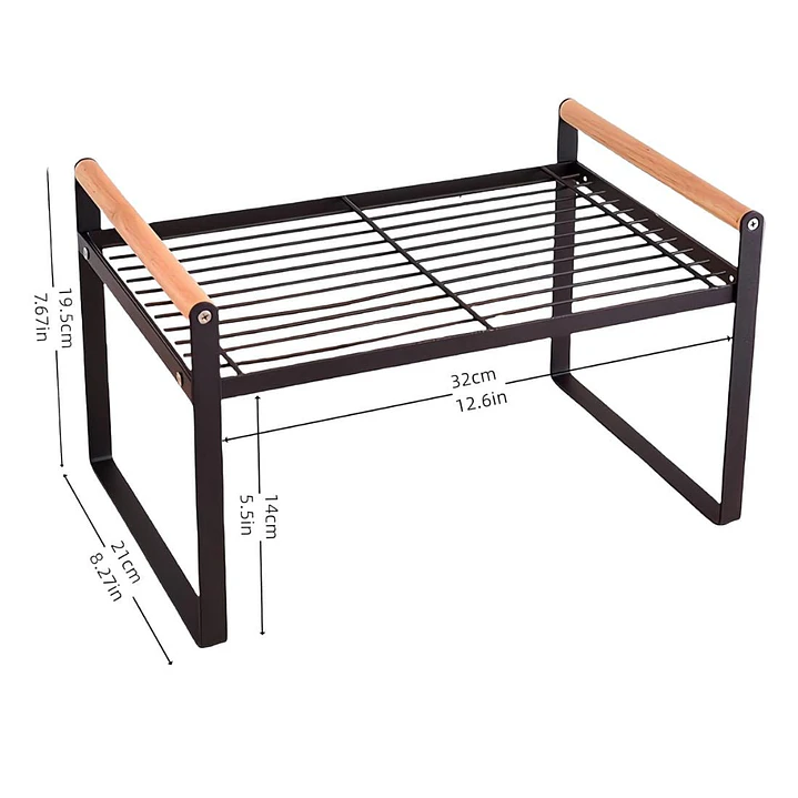 Repisa Organizadora Multiuso Estilo Nórdico Negra 34 cm 9