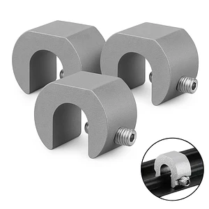 Seguro antirrobo ventanas y mamparas corredizas metálicas Pack 3 Color Gris