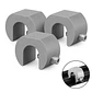 Seguro antirrobo ventanas y mamparas corredizas metálicas Pack 3 Color Gris - Miniatura 1