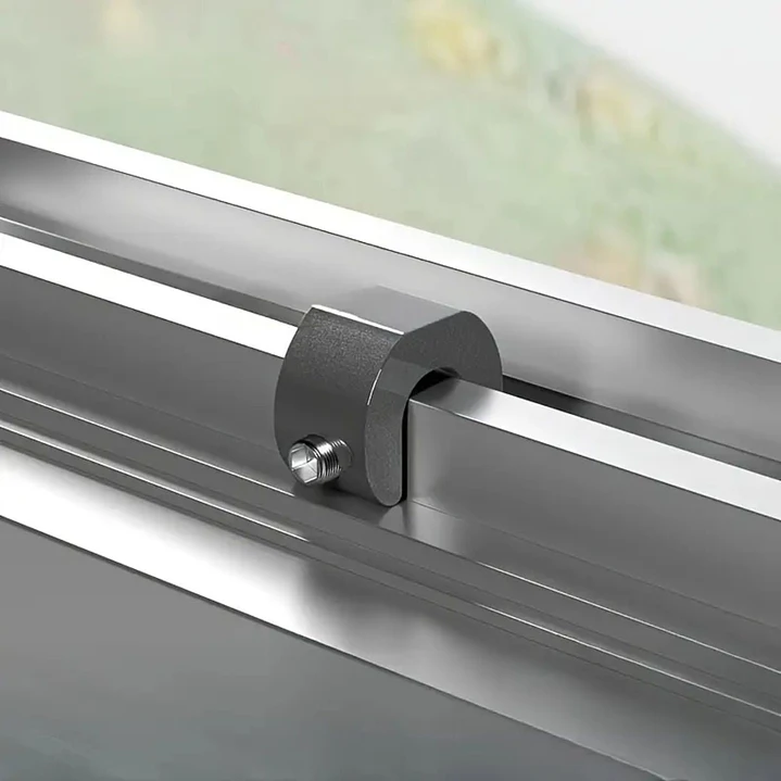 Seguro antirrobo ventanas y mamparas corredizas metálicas Pack 3 Color Gris 2