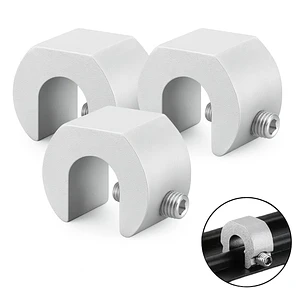Seguro antirrobo ventanas y mamparas corredizas metálicas Pack 3 Color Plateado