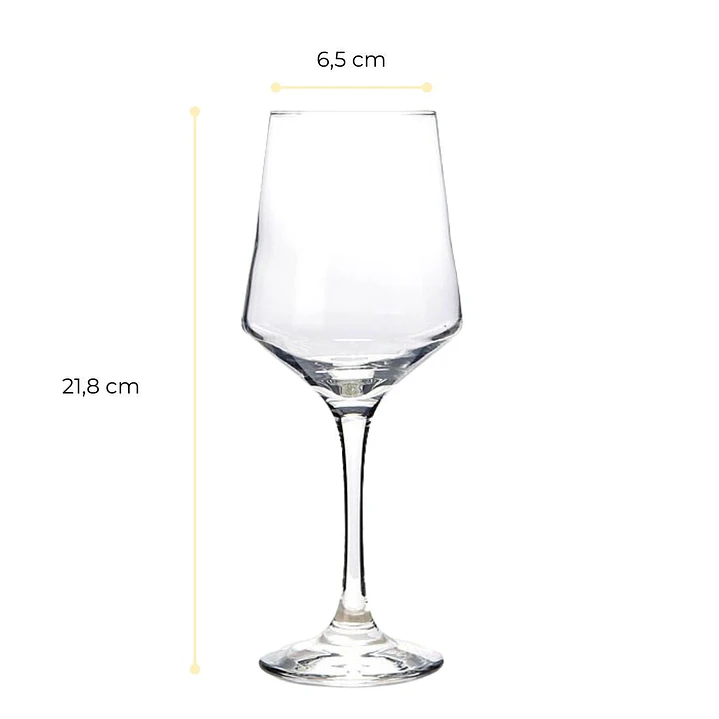 Set 6 Copas Vino Ramazotti 435ml Vidrio 5