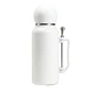 Termo Mate Acero Inoxidable 1.3 Litros Blanco + Mate y Bombilla - Miniatura 1