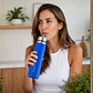 Termo Mate Autocebante Acero Inoxidable 2 en 1 Tawo 750 Ml - Azul - Miniatura 2