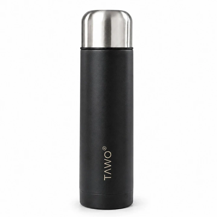 Termo Mate Autocebante Acero Inoxidable 2 en 1 Tawo 750 Ml - Negro 4