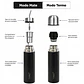 Termo Mate Autocebante Acero Inoxidable 2 en 1 Tawo 750 Ml - Negro - Miniatura 6