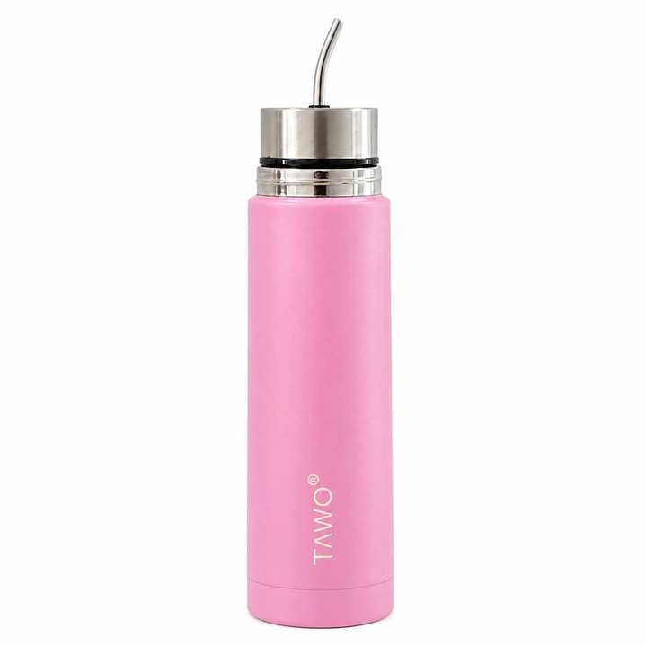 Termo Mate Autocebante Acero Inoxidable 2 en 1 Tawo 750 Ml - Rosado 3